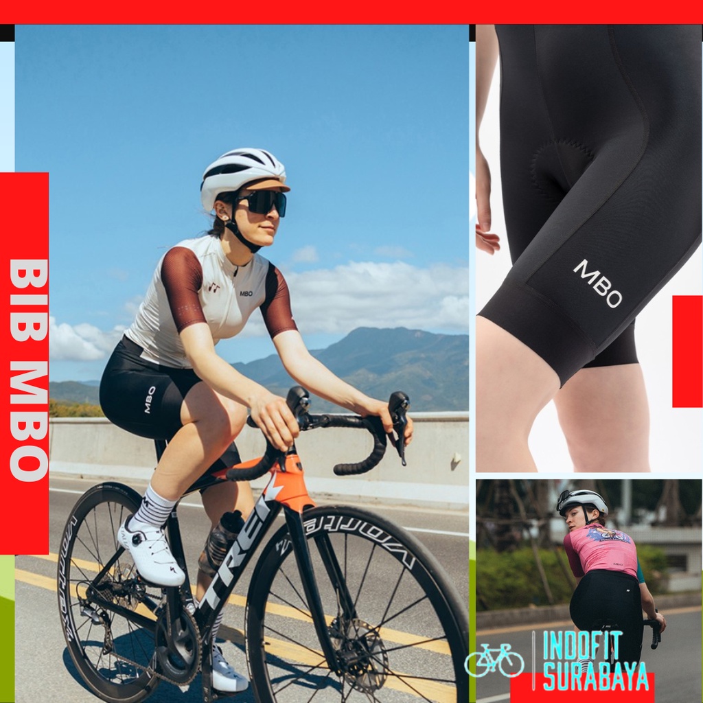BIB Sepeda Women Mysenlan MBO Prime CRESCENT Black Celana Sepeda