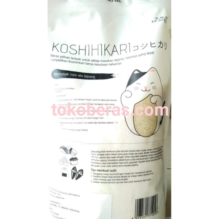 

Beras Koshihikari Jepang 5 Kg - Gosend Grab