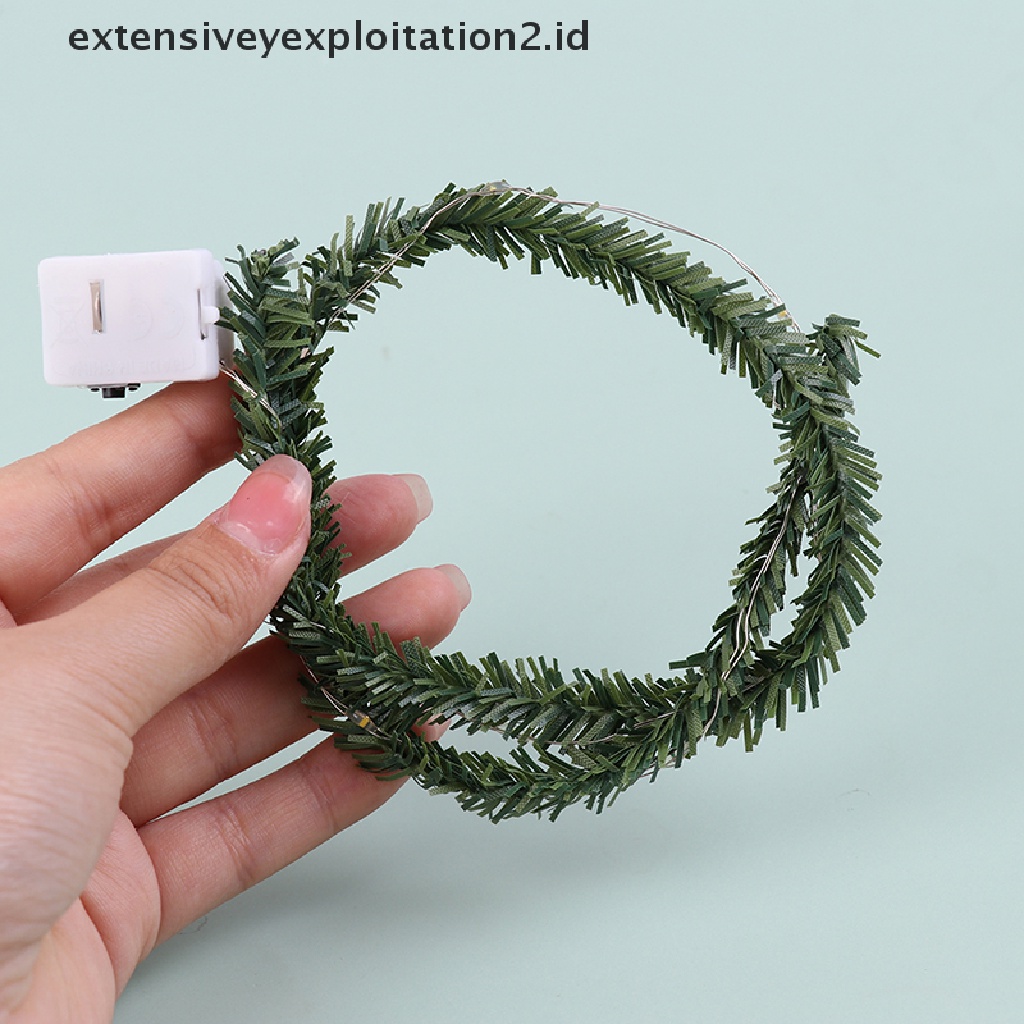 Mainan Miniatur Lampu String LED Untuk Dekorasi Natal / Rumah Boneka 1: 12