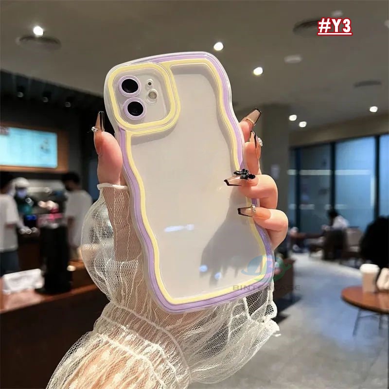 Casing TPU Samsung A31 A10 A10S A20 A20S A51 A71 A04s A13 A12 A22 A03 A32 A03s A23 A02s Motif Garis Warna-Warni