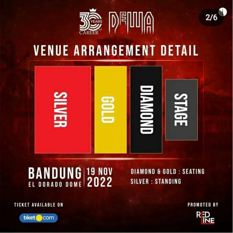 Ticket/tiket konser dewa eldorado bandung