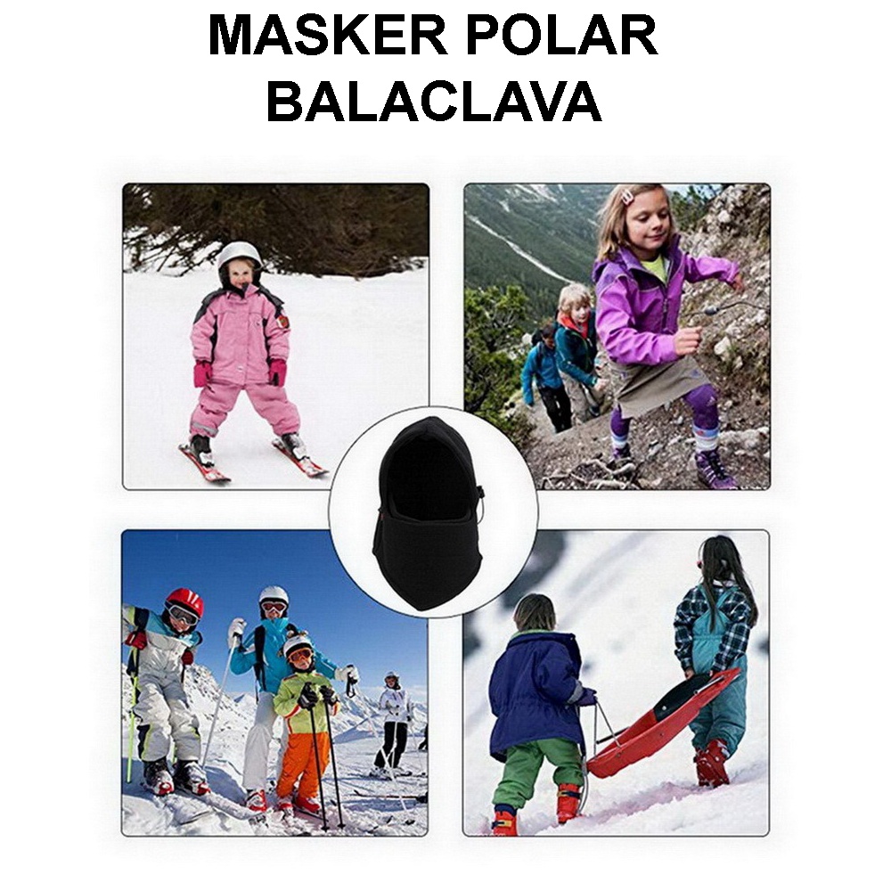 Masker Polar Balaclava Premium / Balaclava Motor Multifunction Adem