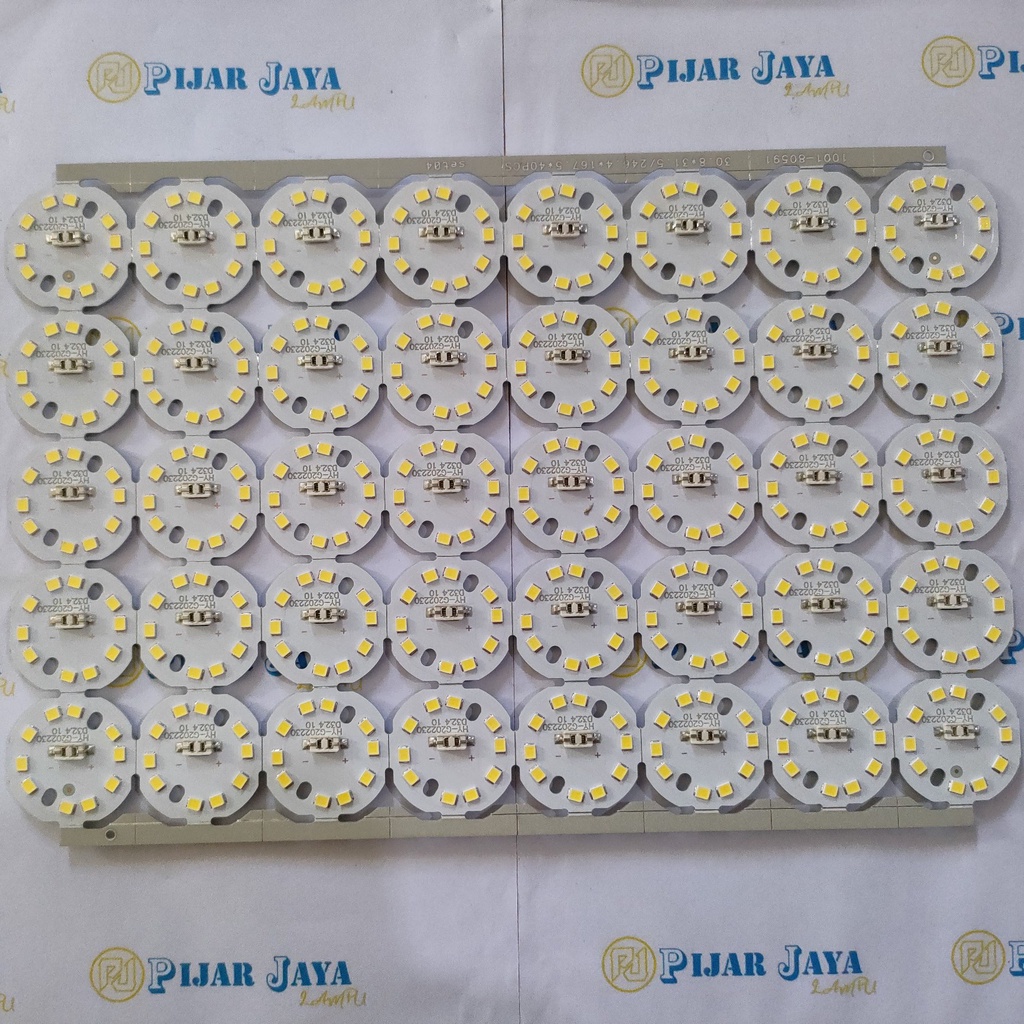 PCB Mata LED DC Soket Bermacam Jenis Watt Modul Sparepart Lampu LED DC 7 9 12 watt Nyala Putih