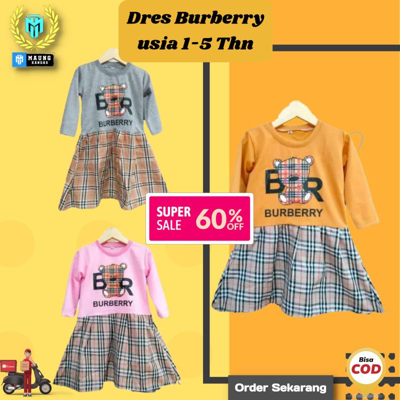 DRESS ROK 1-5 TAHUN TUNIK ANAK SETELAN BAJU ANAK PEREMPUAN