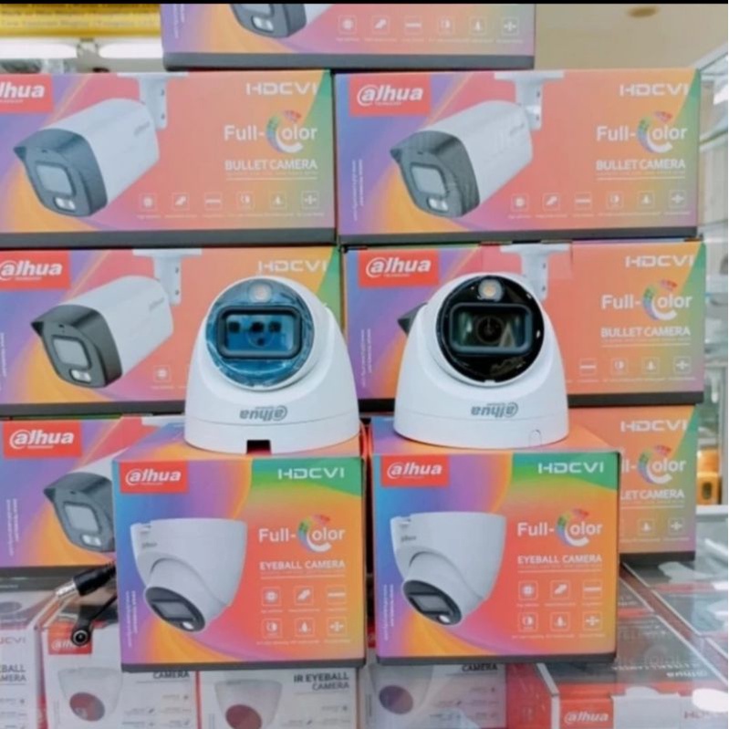 KAMERA CCTV INDOOR / OUTDOOR 2MP COLORVU BUILT IN AUDIO GARANSI RESMI DAHUA