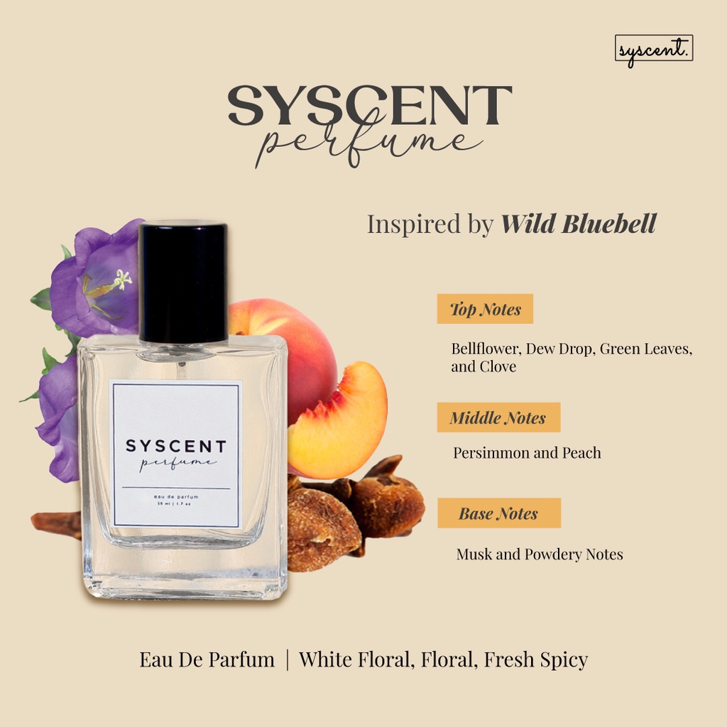 SYSCENT PERFUME Inspired Wild Bluebell (Parfum Wanita / Parfum Unisex)