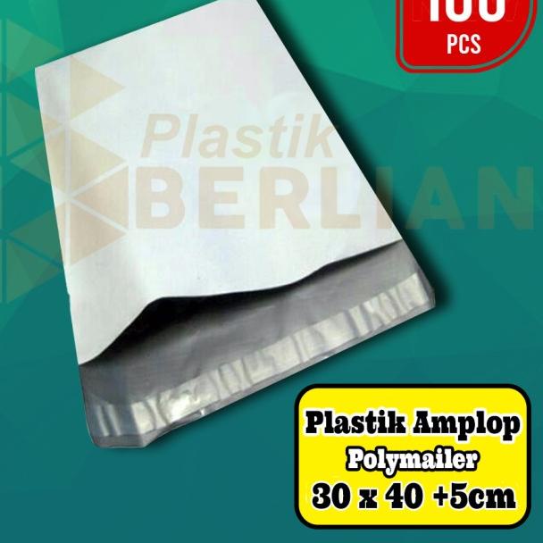 

Plastik Amplop Packaging Polymailer Polybag 30x40 isi 100 White