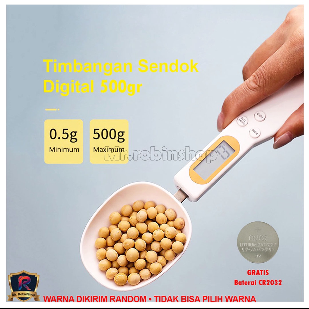 i125 Sendok Ukur digital Elektrik 500g / sendok timbangan / digital spoon scale / timbangan dapur, bumbu, kopi dll