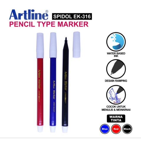 

spidol kecil snowman & artline