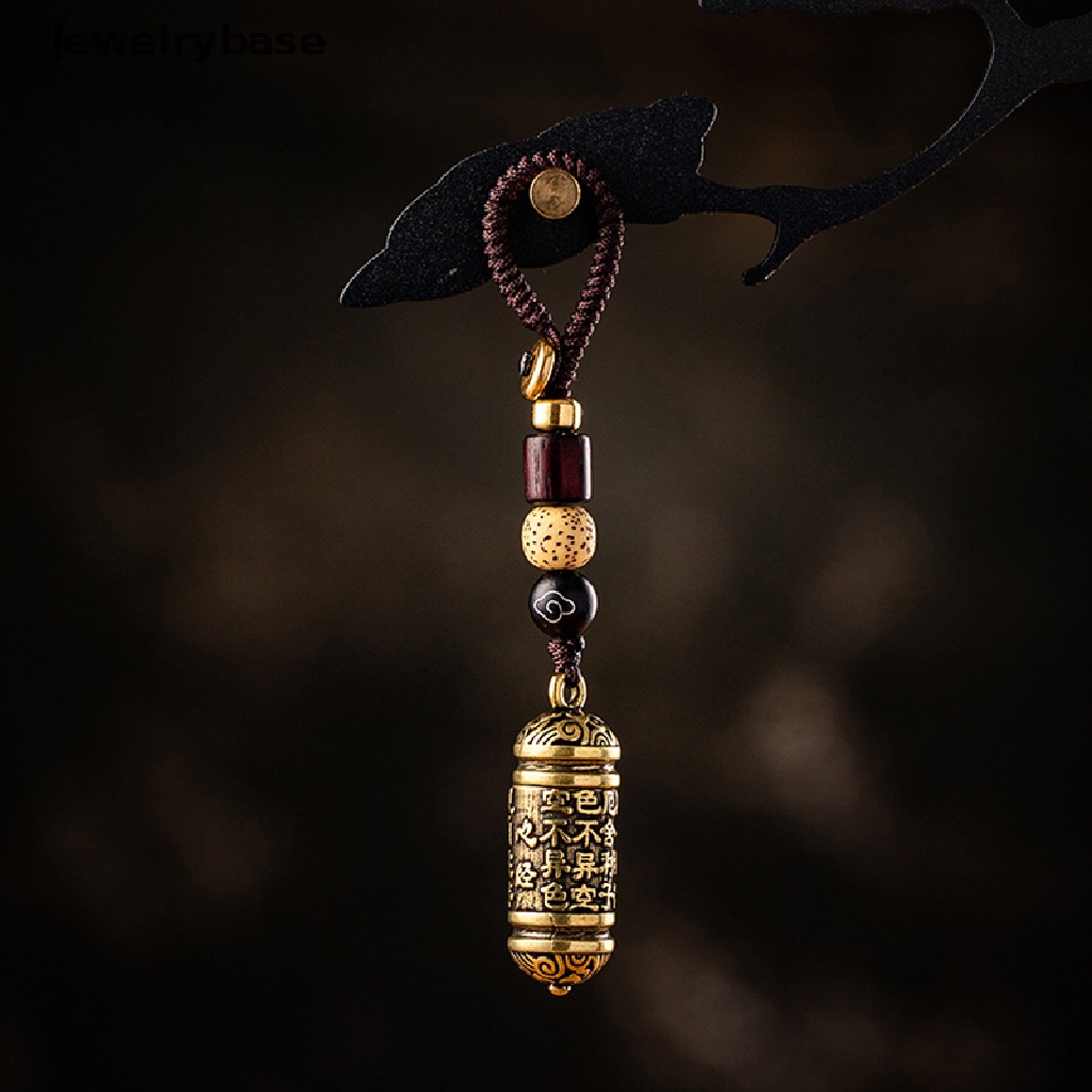 Gantungan Kunci Bentuk Botol Silinder Bahan Kuningan Untuk Perhiasan
