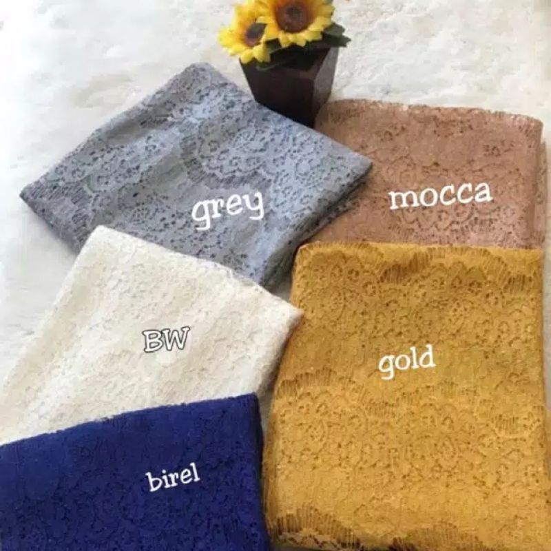 Brukat Renda Lace/ Brokat Renda Meteran / Kain Brukat Brokat Renda Meteran/ Kain Lace Broklat Burkat