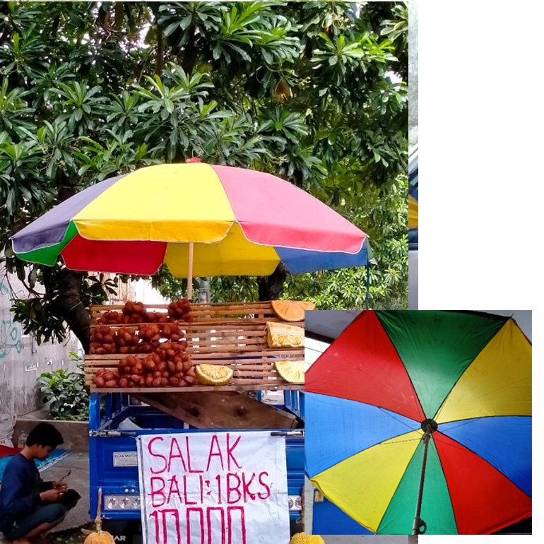 Payung Tenda DIAMETER 180 CM Besar Jumbo Buat Jual Jualan Cafe Bazar Taman Pantai Outdoor