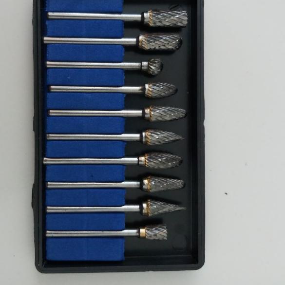 MATA BOR TUNER TUNNER CUNER BESI KAYU MINI DIE GRINDER SET 10PCS