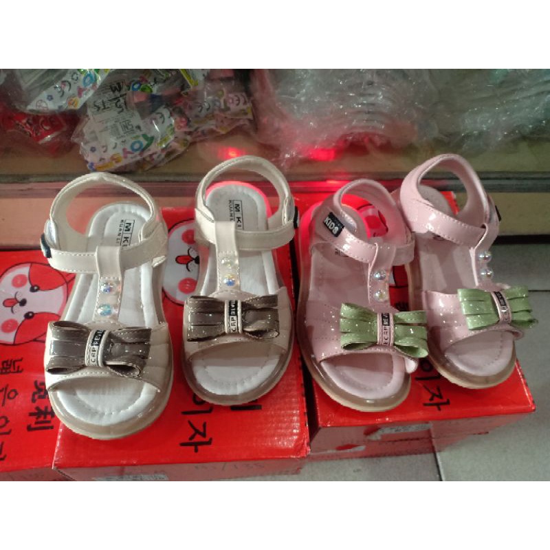 sendal tali anak import LED size 27-31