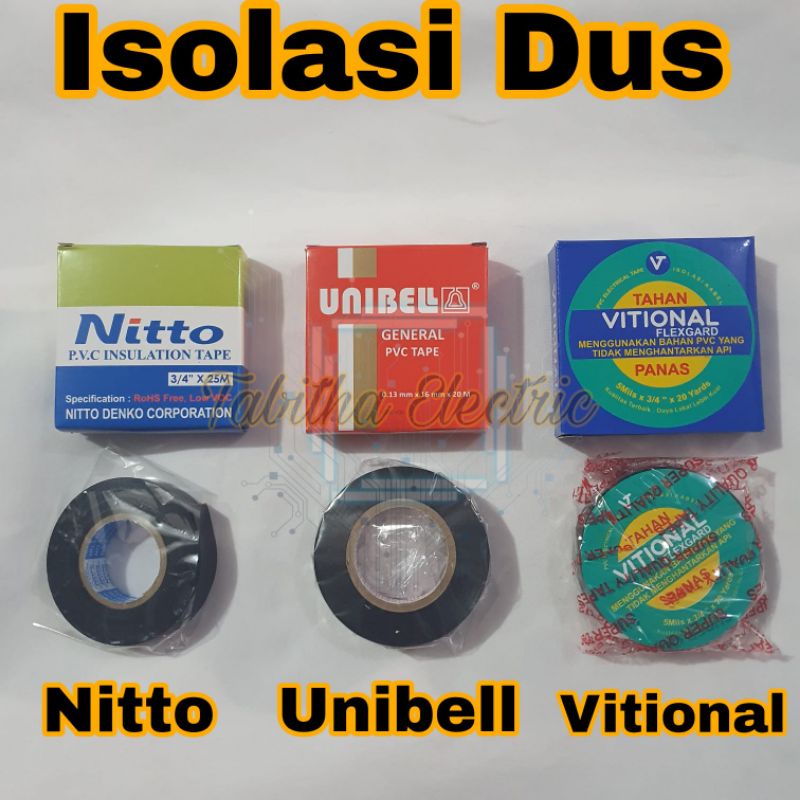 

Isolasi Hitam Nitto/Unibell/Vitional Dus