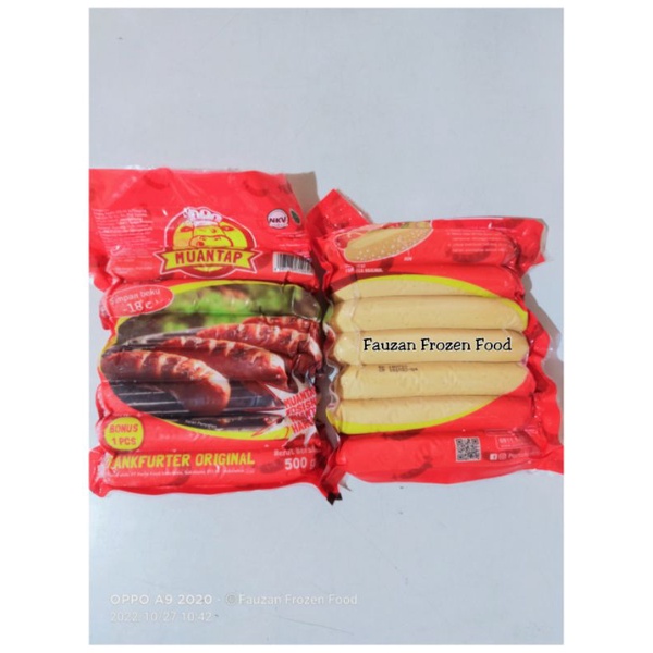 

Muantap Sosis Frankfurter Original Jumbo isi 6+1