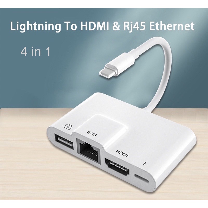 Lighting To HDMI 4 in 1 Digital AV Adapter i.Phone Converter HDMI Adapter Suitable For i.Phone/i.Pad 4 in 1