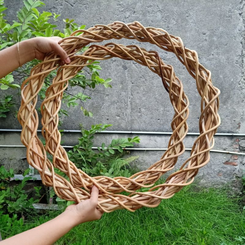 ring rotan 40cm, 50cm, 60cm  hiasan gantung dekorasi