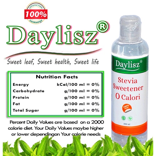 

Daylisz Stevia Sweetner O Calori 250 ML pengganti gula aman untuk diabetes