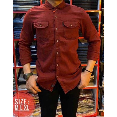 Big Sale KEMEJA LEVIS PRIA LENGAN PANJANG#PREMIUM