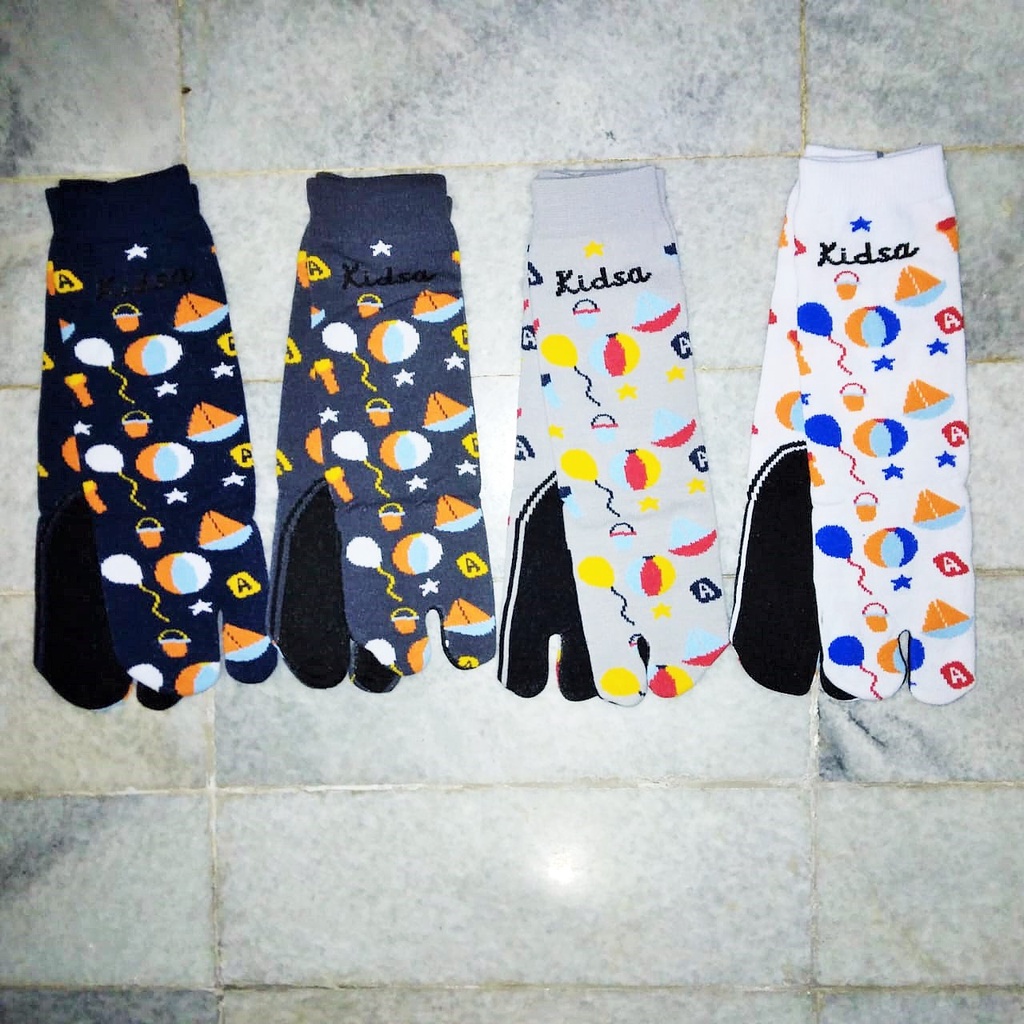 Kaos kaki kanik anak kidsa laki laki perempuan motif smile picnic space sunflower aljabar flower polkadot traveli alfabet