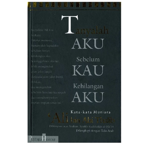 Tanyalah Aku Sebelum Kau Kehilangan Aku - Sayyidina Ali - NR