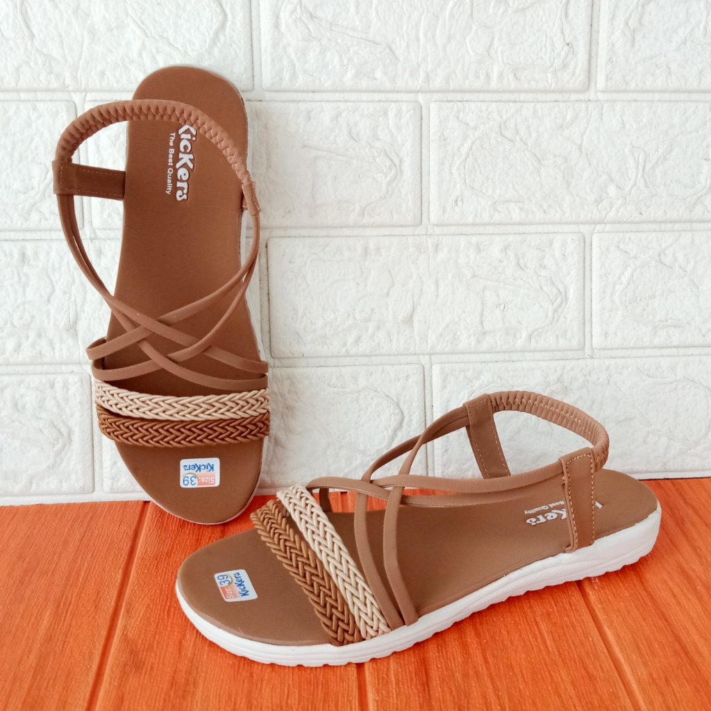 Kickers Let Kelabang 01 Sandal Wanita Size 37-40 Salem