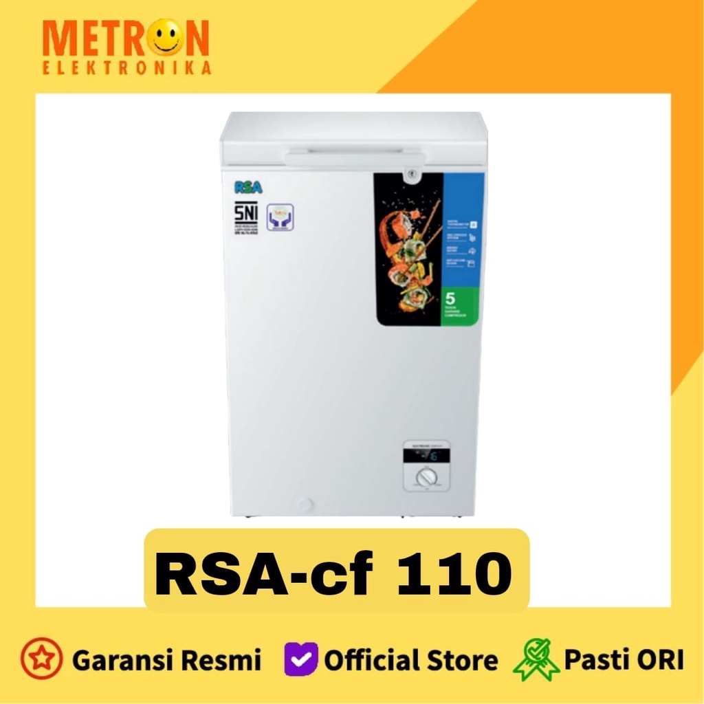 RSA CF-100 CHEST FREEZER 100 LT LITER / FREEZER BOX RSA CF100 / CF100