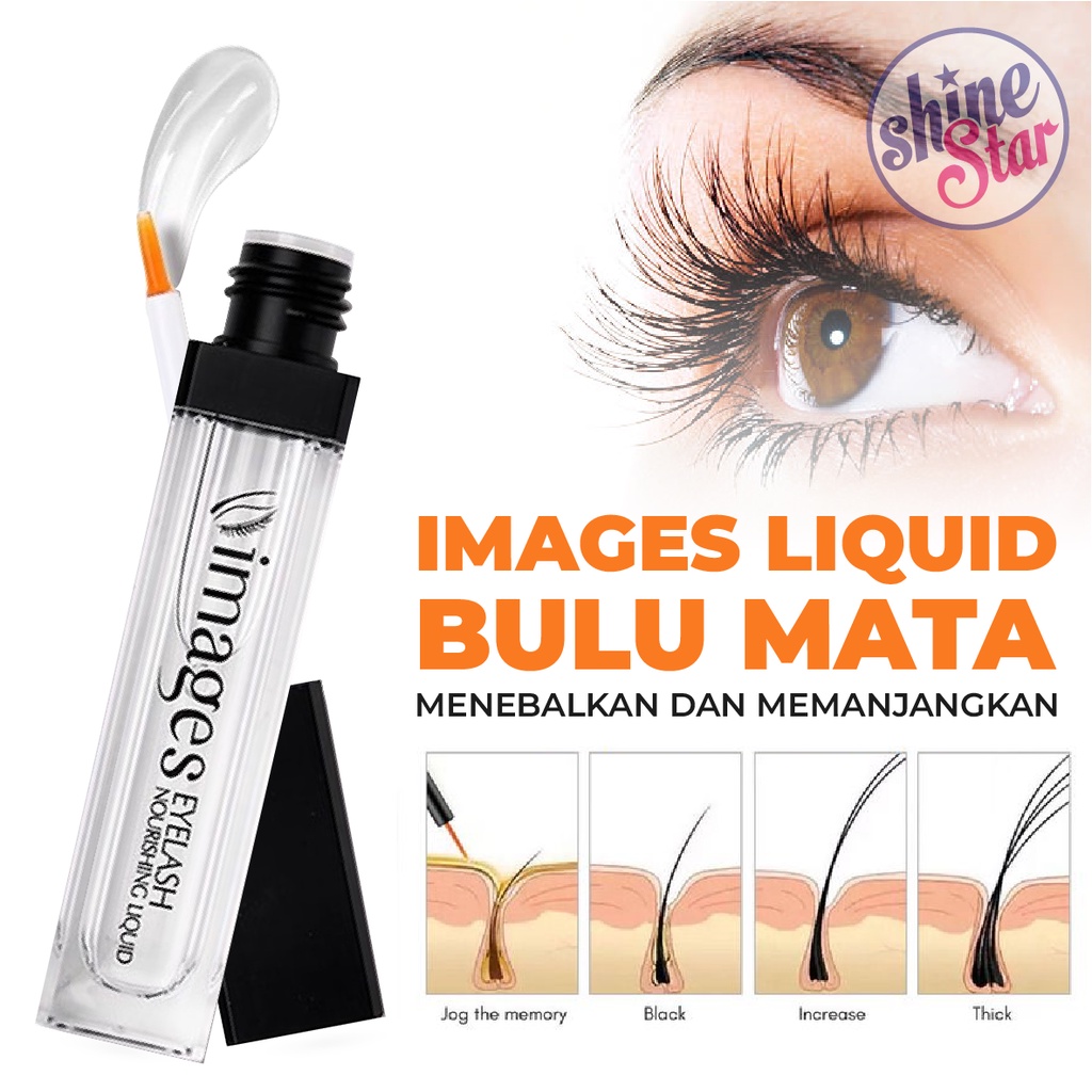 SHINE STAR - Serum Pemanjang Penumbuh Penebal Bulu Mata IMAGES Eyelash Nourishing Liquid BISA COD