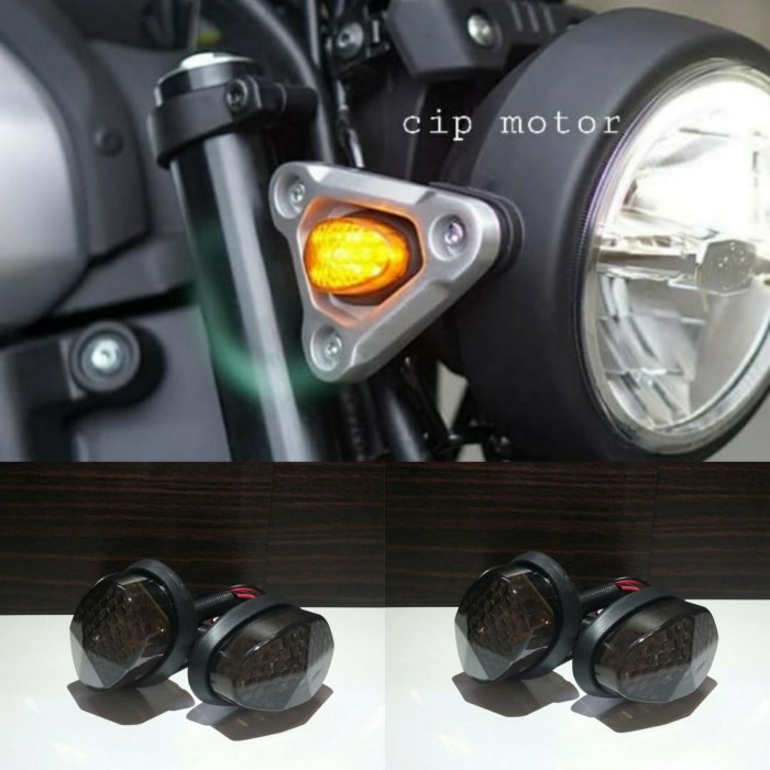 Paket Lampu Sen Sein Yamaha XSR 155 Untuk Depan Belakang Plus Flasher