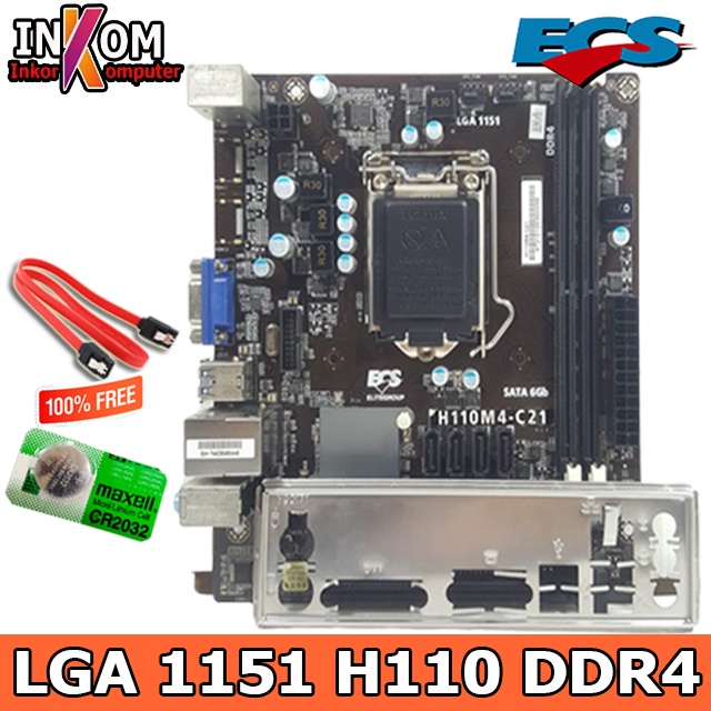 Motherboard Mainboard Mobo ECS LGA 1151 DDR4