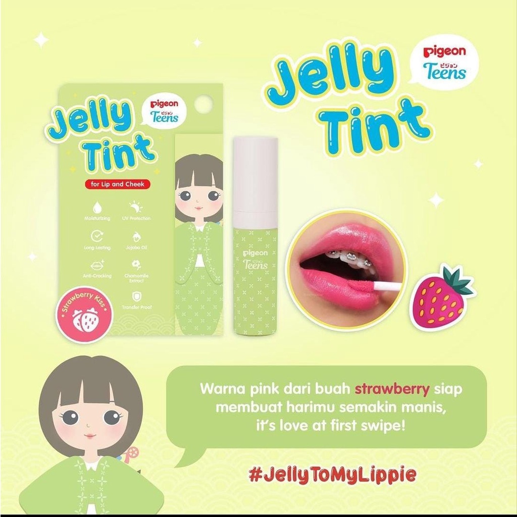 [✔️BPOM] PIGEON Teens Jelly Tint 2.2gr | Lip and Cheeck Pelembab Bibir