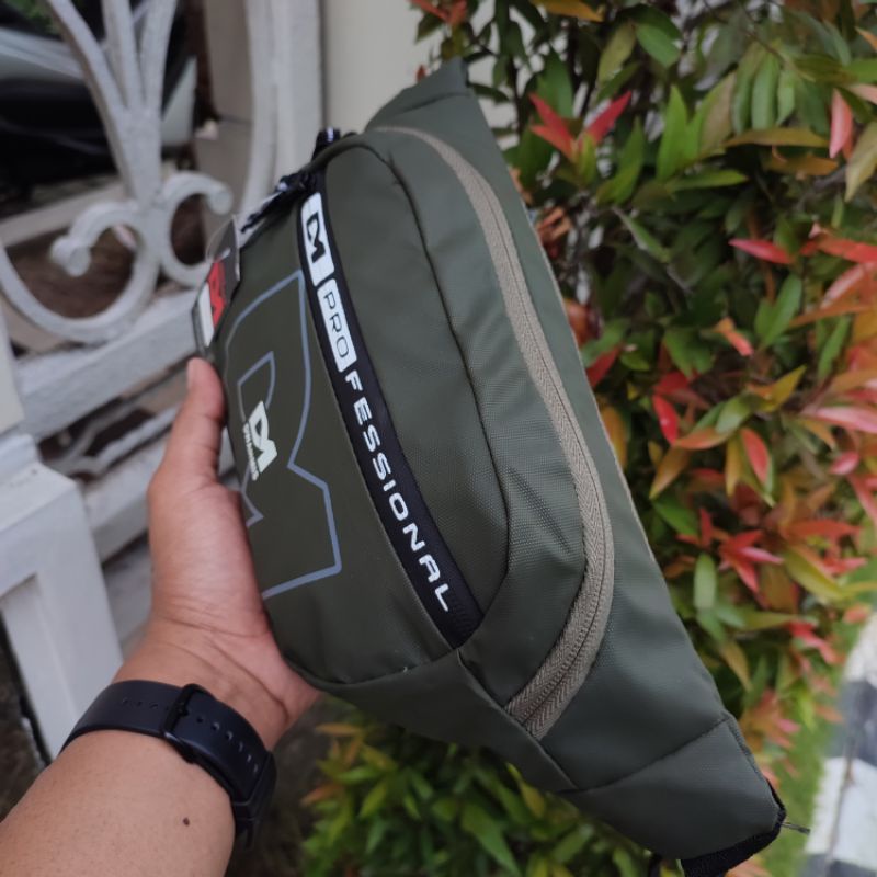 Tas Selempang Pria Original DM | Waist Bag Pria Distro Best Model | Tas Pria Konveksi