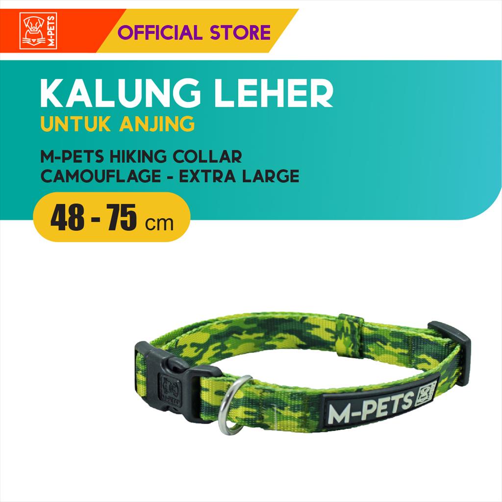 M-Pets Hiking Collar Camouflage XL / Kalung Untuk Anjing