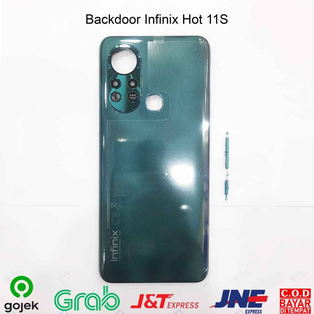 BACKDOOR INFINIX HOT 11S + ANTENA TUTUP BATERAI CASING BELAKANG