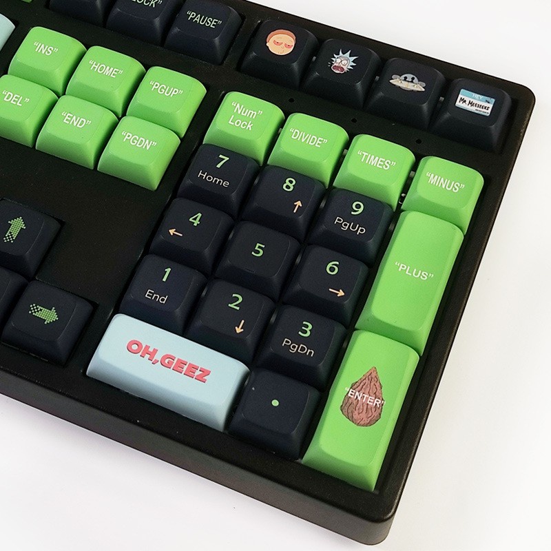 RICK&amp;MORTY Keycaps Mechanical Gaming Keyboard XDA Profile Universal