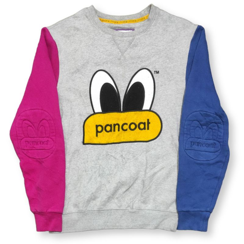 Crewneck Pancoat 3tone Pocket Sweatshirt Pancoat Second Original