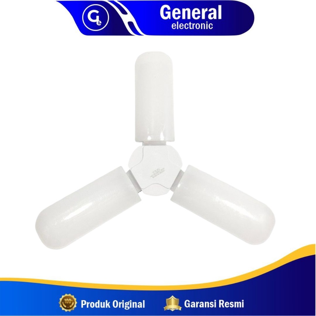 KYZUKU Lampu LED Model Kipas 50 Watt Bohlam LED Bulb Fan Blade