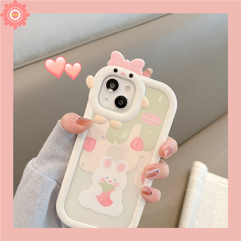 Casing Lensa Little Monster 3D Redmi Note11 11S 10s 10s 10 11 Pro Max8 9 10 Redmi A1 A1+ 9 10 9T 10C 10A 9A 9C NF PO CO M3 X3 MI 11Lite Kartun Beruang Rabbit Glossy Anti Pecah Sarung Cover Sarung