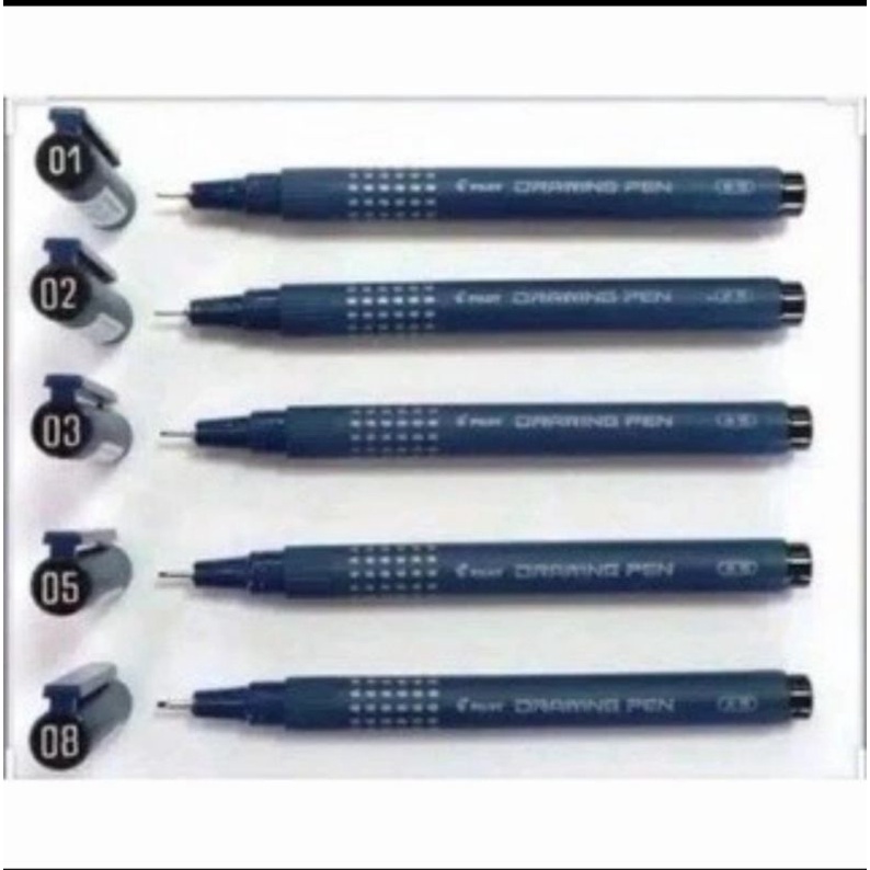 

PILOT DRAWING PEN/PEN UNTUK MENGGAMBAR SW-DR 0.1/0.2/0.3/0.5/0.8(1PCS