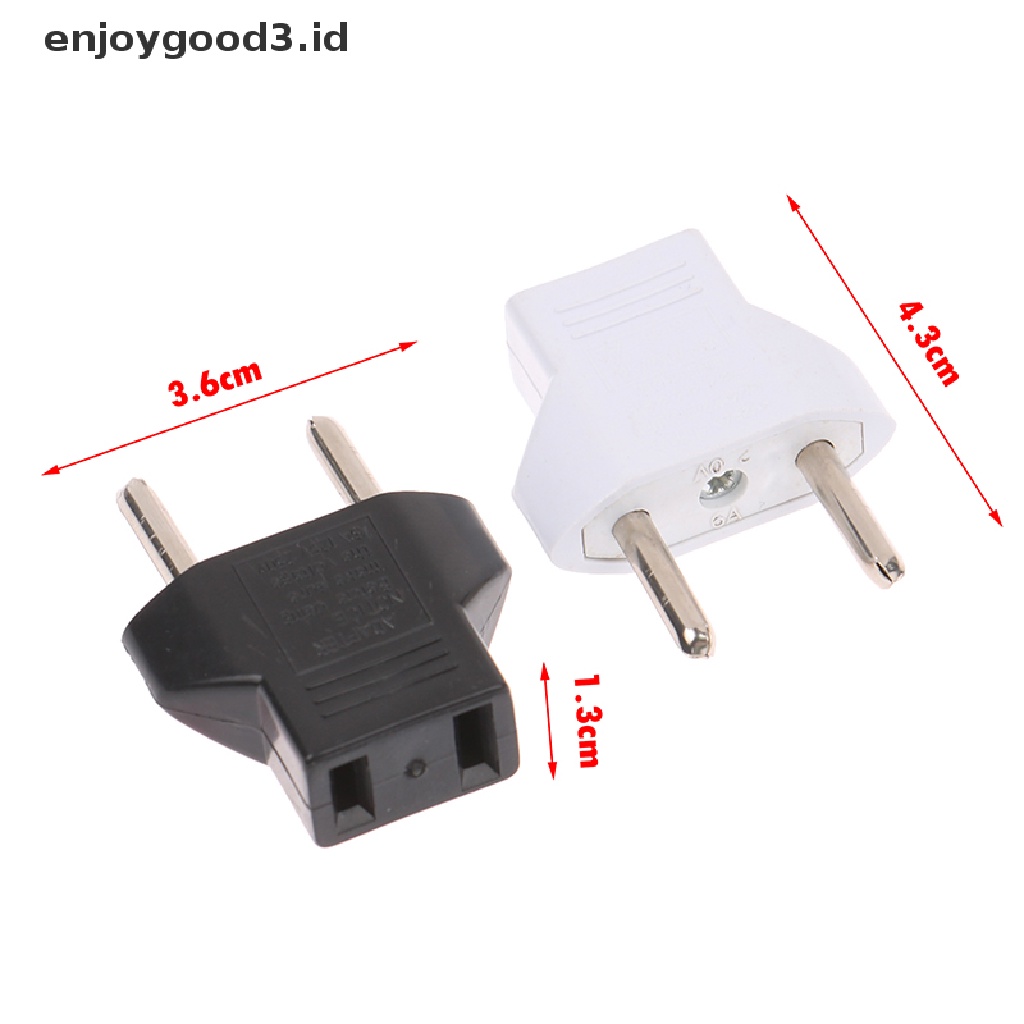 5pcs Adapter Charger AC Power Plug EU Untuk Travel