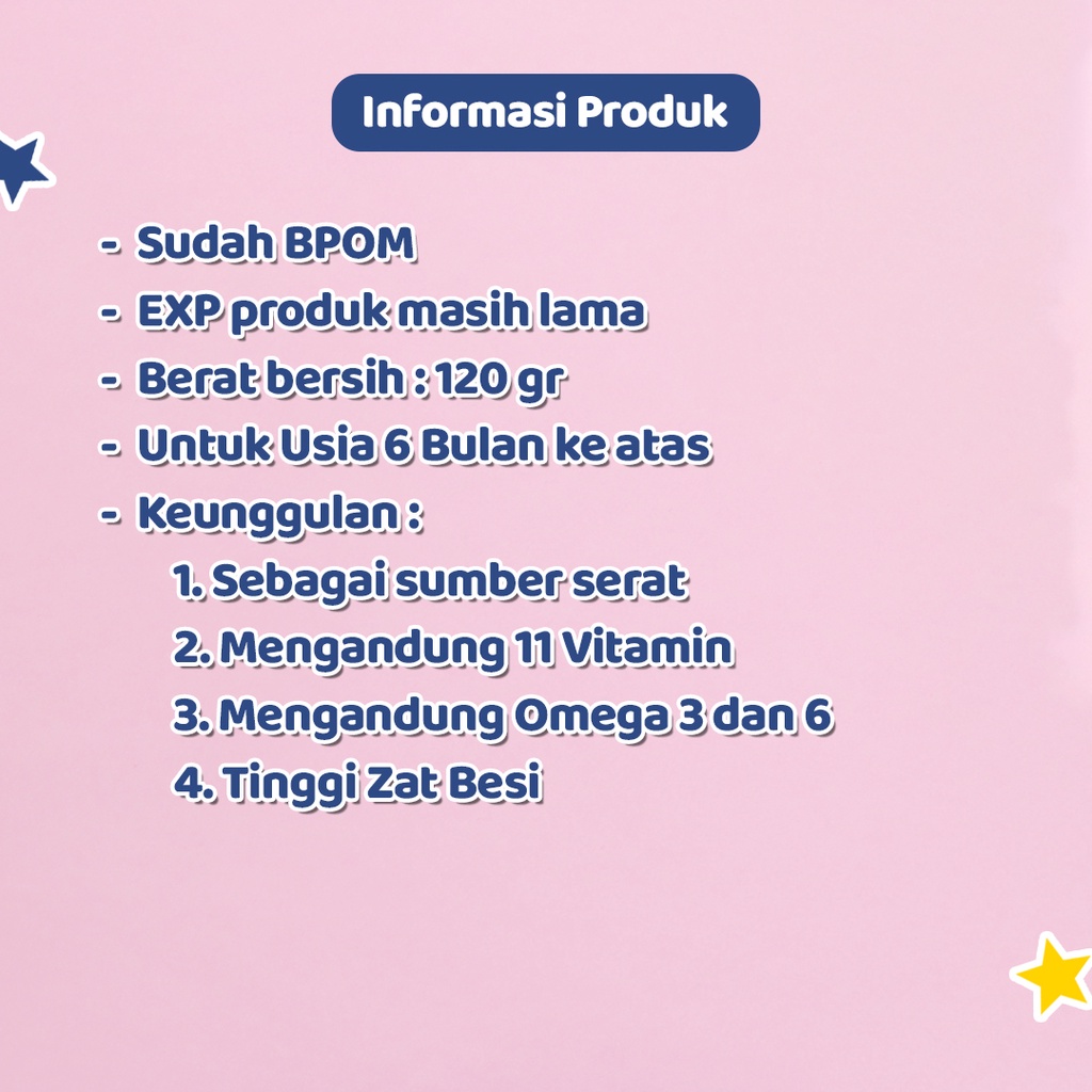 Promina Bubur Instan | Bubur Bayi Susu Mpasi | Makanan Bayi | 6 Bulan Keatas | 100gr | Beef Stew With Carrot | Cheezy Chicken Broccoli | Kacang Hijau | Steamed Chicken Mushroom