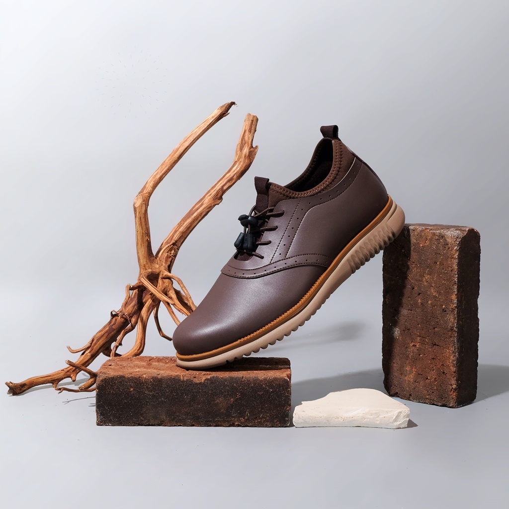 ORCA BLACK ORIGINAL x VOLVE PROJECT Sepatu Formal Full Hitam Tali Pria Pantofel Kerja Kantor Dinas Resmi Guru Kantoran Wisuda Kuliah Pesta Undangan Kondangan Nikah Modern Casual Oxford Semi Kulit Premium Footwear Big Size Ukuran Jumbo 44 45 Keren Kekinian