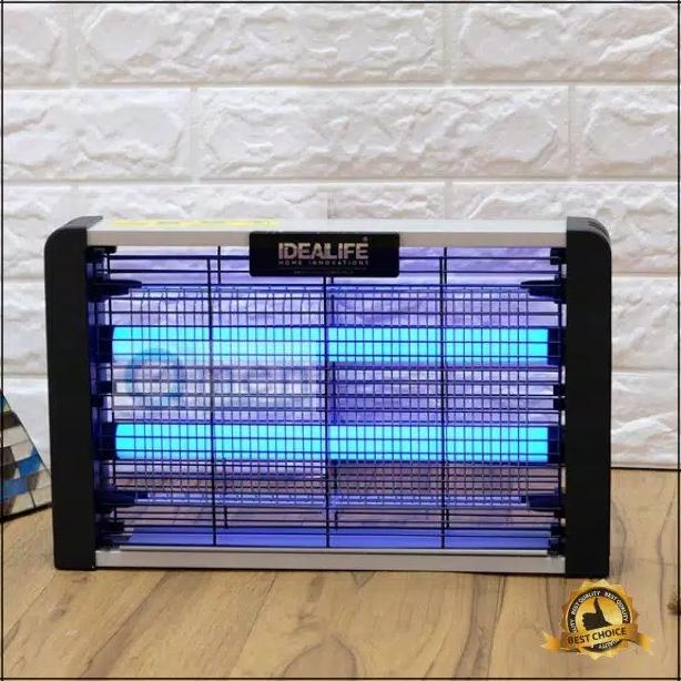 Idealife IL20WS Perangkap Nyamuk dan Lalat LED UV 4W Hitam 42x24.2x6.3cm