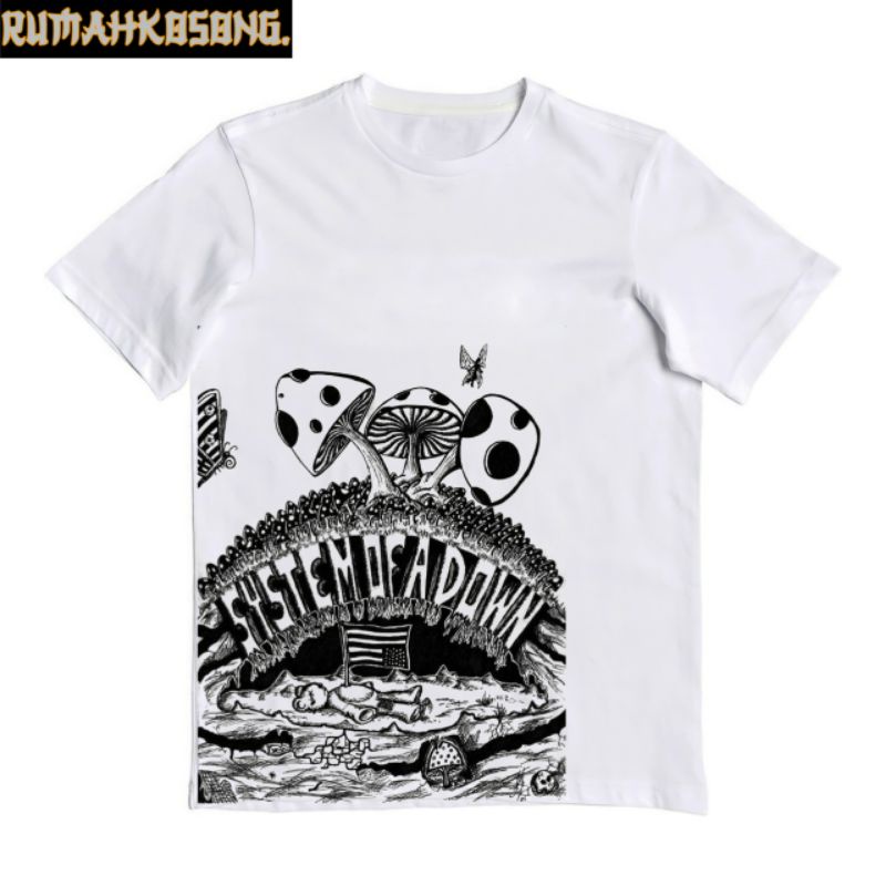 KAOS SYSTEM OF A DOWN | KNOW SEES TELLS ALL | HYPNOTIZE | T-SHIRT BAJU BAND SYSTEM OF A DOWN | KAOS 