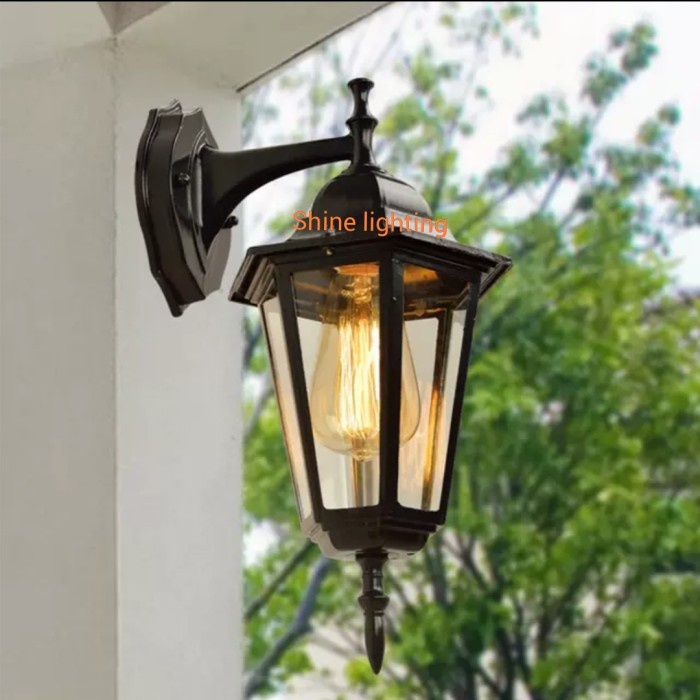 Lampu Dinding Klasik Outdoor Waterproof Teras Tipe Ld1009 A/S