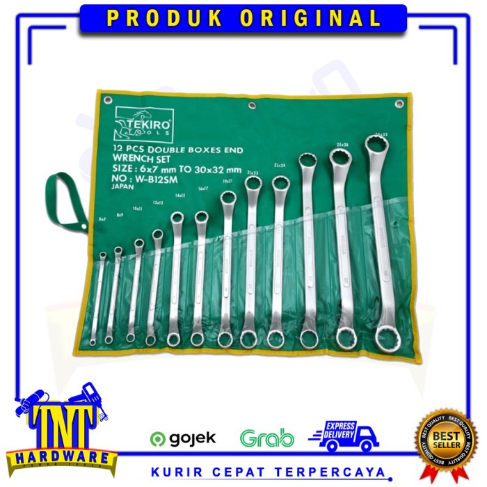 Ring Tekiro Kunci Ring Set 12Pcs 6-32Mm - Kunci Ring Ring Set