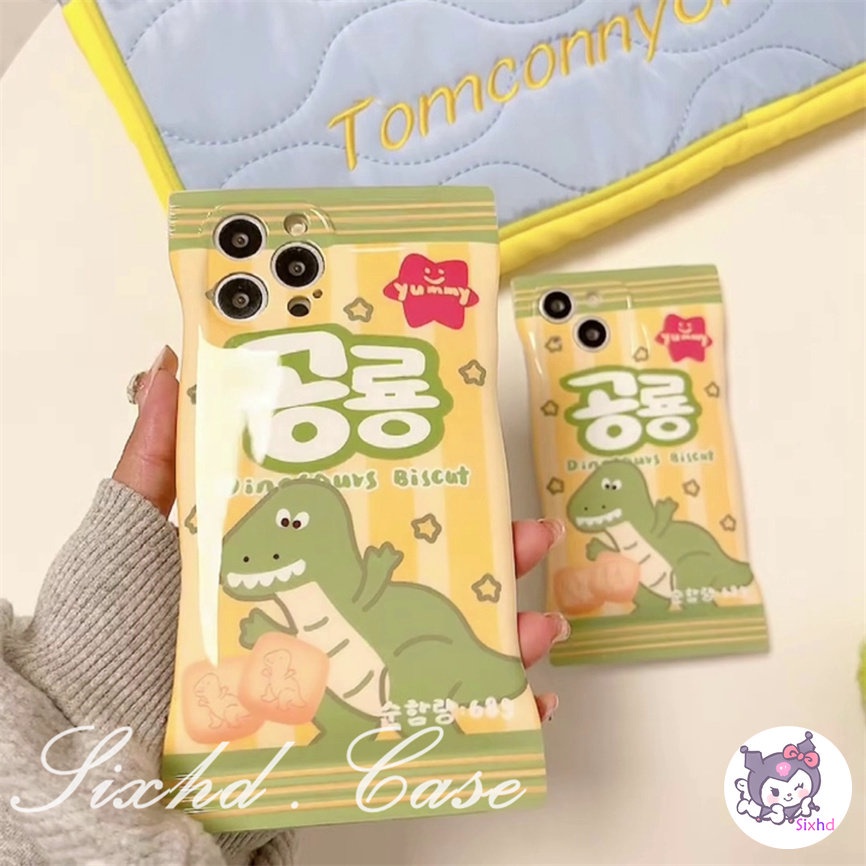 Redmi 12C 10C 10A 10 Redmi Note 12 11 11s 10s 10 9 8Pro Redmi 9T 9C 9A 9 Xiaomi 12 Lite 11Lite 12T 11T 10T Poco M3 X4Pro Snack Bag Case Cartoon Small Dinosaur Phone Case Soft Cover