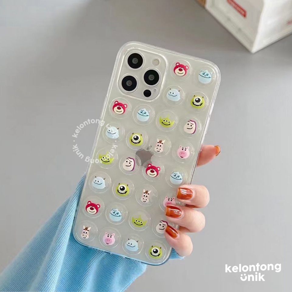 For iPhone - Cartoon Pop It Bubble Soft Case