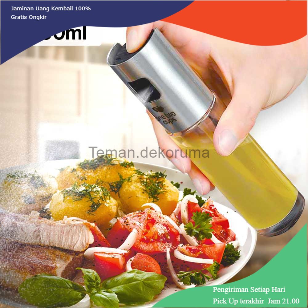 TD - PR One Two Cups Botol Minyak Spray Olive Oil BBQ Food 100ml - HEA-1075